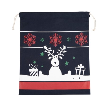 Drawstring bag with Christmas patterns
