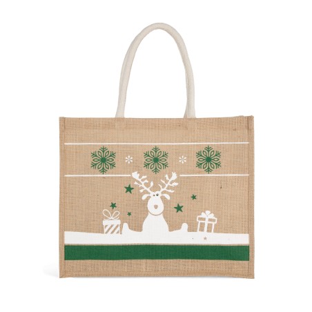 Bolsa shopper con motivos navideños