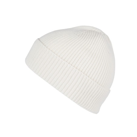 Ribbed beanie with turn-up