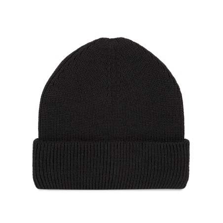 Gorro de punto canalé con doble dobladillo