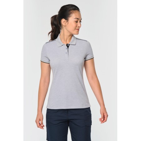 Ladies\\\' short-sleeved contrasting Day To Day polo shirt