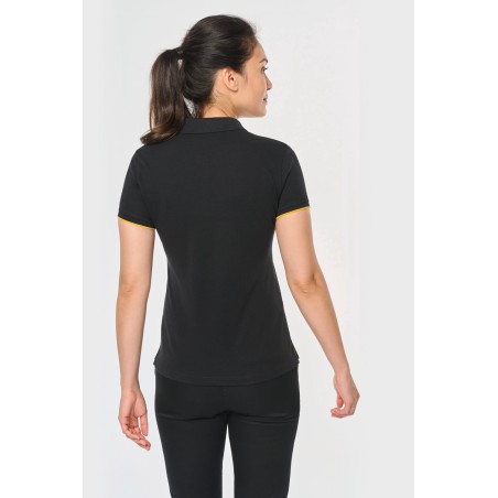 Ladies\\\' short-sleeved contrasting Day To Day polo shirt