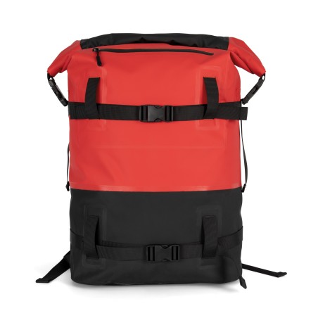 Waterproof backpack with compression straps