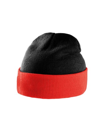 Two-tone beanie with turn-up 2