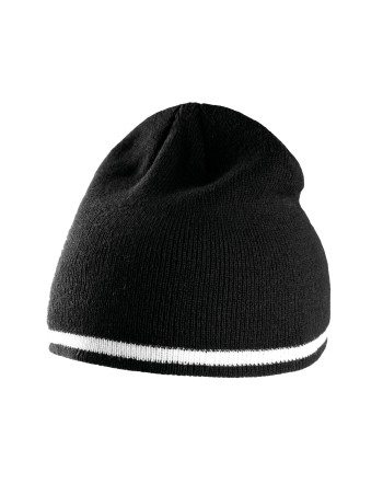 Gorro con tira bicolor contrastada 2