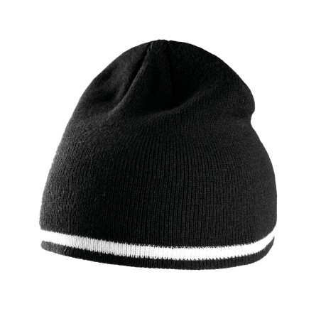 Beanie with contrasttwo-tone band