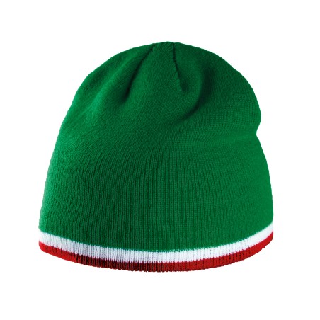 Gorro con tira bicolor contrastada