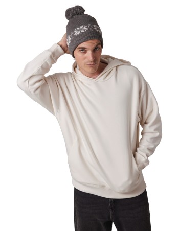 Gorro navideño de punto con motivo de estrellas