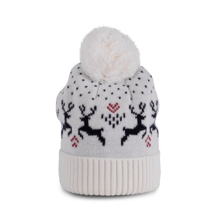 Christmas beanie with reindeer design