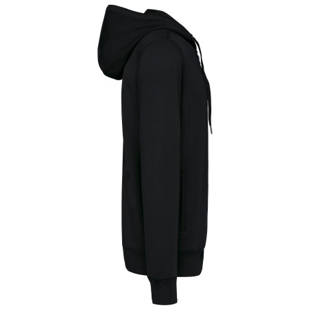 Sudadera ecorresponsable french terry con capucha y cremallera - Unisex