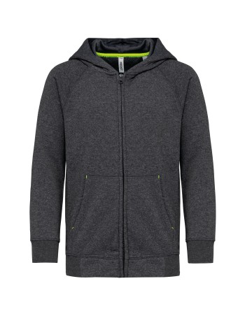 Chaqueta cremallera y capucha infantil 2