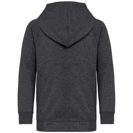 Kids zipped fleece hoodie