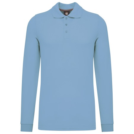 Polo Antibacteriano manga larga hombre