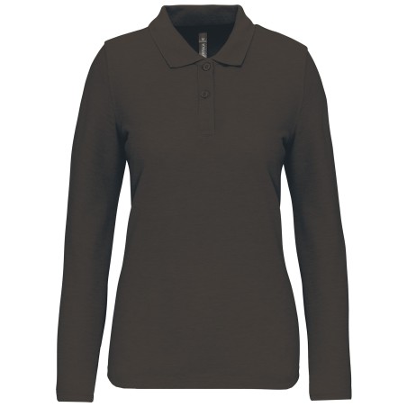 Ladies\\\' long-sleeved polo shirt