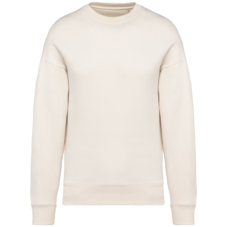 Eco-friendly unisex oversize round neck sweatshirt