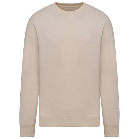 Eco-friendly unisex oversize round neck sweatshirt