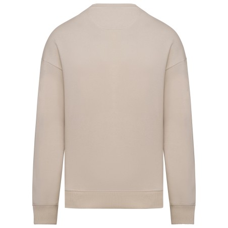 Sudadera ecorresponsable cuello redondo oversize unisex
