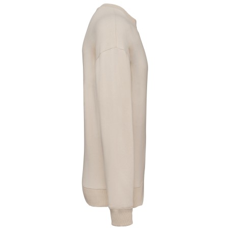 Sudadera ecorresponsable cuello redondo oversize unisex