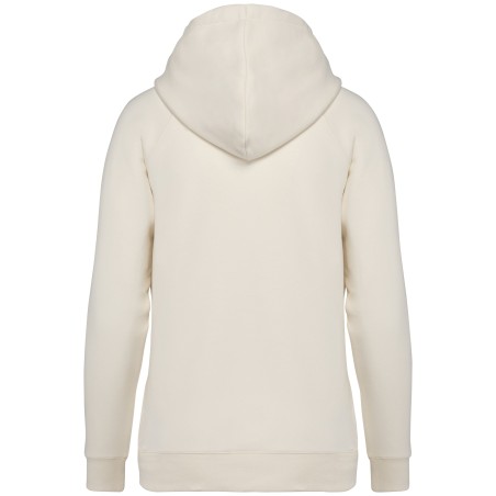Sudadera ecorresponsable con capucha y mangas raglán mujer