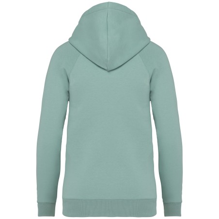 Eco-friendly ladies\\\' raglan hooded sweatshirt