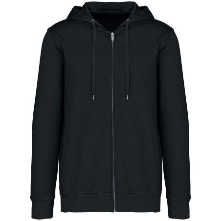 Sudadera ecorresponsable con cremallera y capucha French Terry unisex