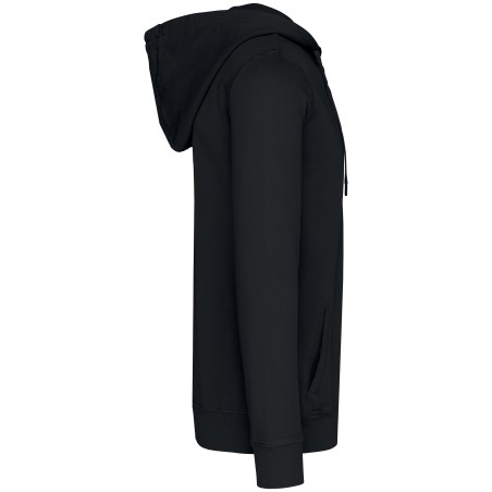 Eco-friendly unisex French Terry full zip hooded sweatshirt