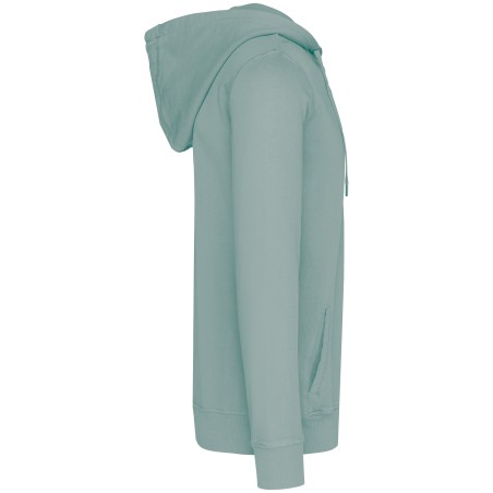 Sudadera ecorresponsable con cremallera y capucha French Terry unisex