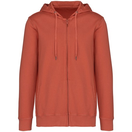 Sudadera ecorresponsable con cremallera y capucha French Terry unisex
