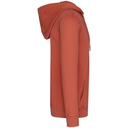Sudadera ecorresponsable con cremallera y capucha French Terry unisex