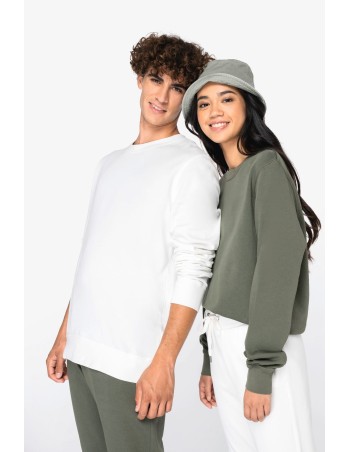 Eco-friendly unisex French Terry crew neck sweatshirt