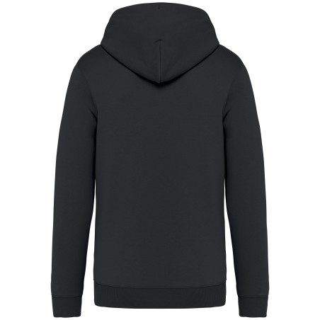 Eco-friendly unisex full zip hooded sweatshirt