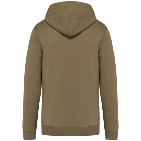Eco-friendly unisex full zip hooded sweatshirt