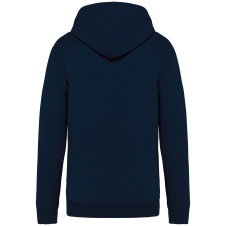 Eco-friendly unisex full zip hooded sweatshirt