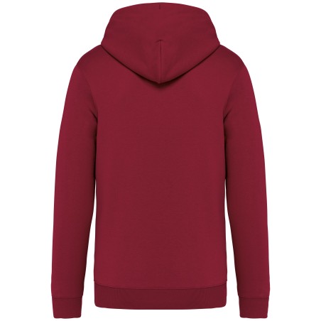 Eco-friendly unisex full zip hooded sweatshirt