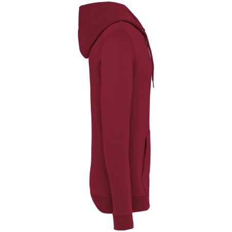 Sudadera ecorresponsable con cremallera y capucha unisex