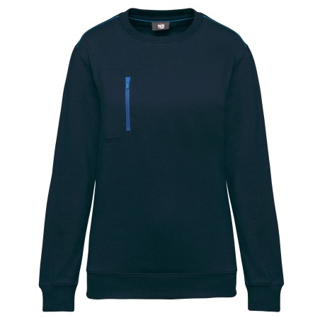 Unisex Day To Day contrasting zip pocket sweatshirt