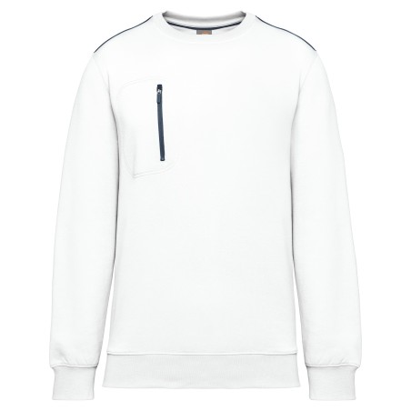 Unisex Day To Day contrasting zip pocket sweatshirt