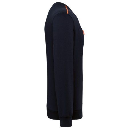 Unisex Day To Day contrasting zip pocket sweatshirt