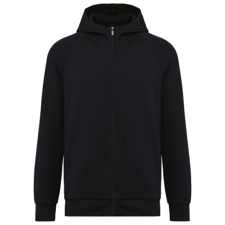 Chaqueta con cremallera y capucha hombre
