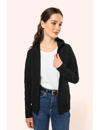 Ladies\\\' zipped hoodie