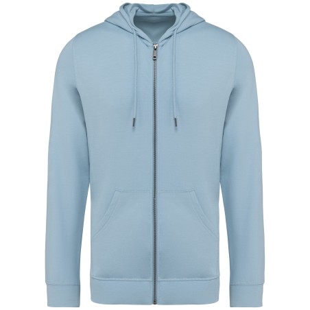 Eco-friendly men\\\'s modal full zip hooded sweatshirt