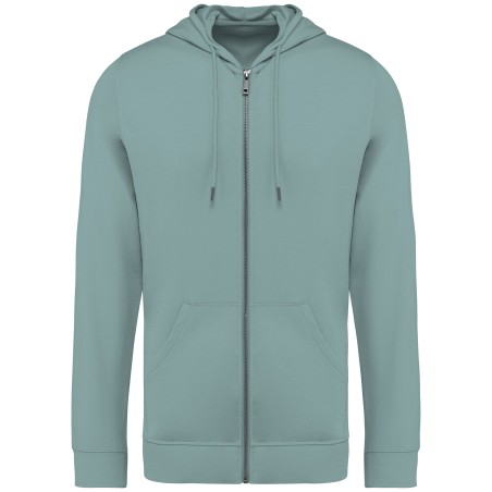 Eco-friendly men\\\'s modal full zip hooded sweatshirt