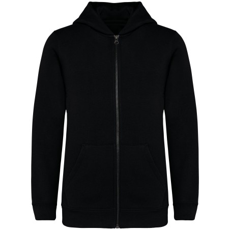 Eco-friendly kids’ full zip hooded sweatshirt