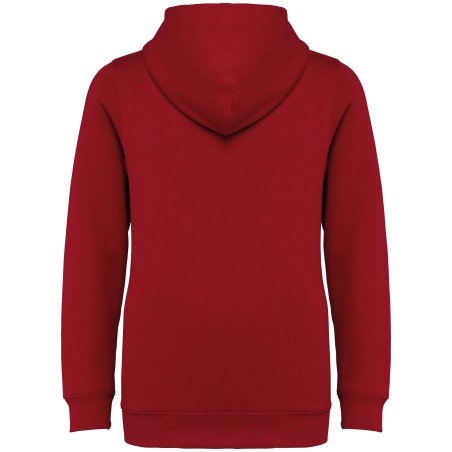 Sudadera ecorresponsable con capucha y cremallera infantil