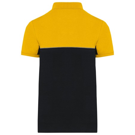 Polo bicolor ecorresponsable manga corta - Unisex