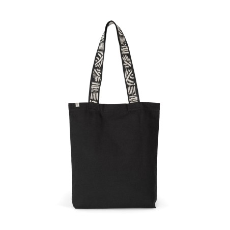 Recycled flat bottom shopping bag