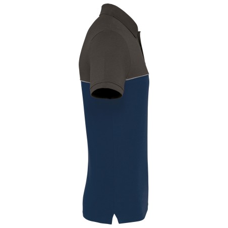 Polo bicolor ecorresponsable manga corta - Unisex