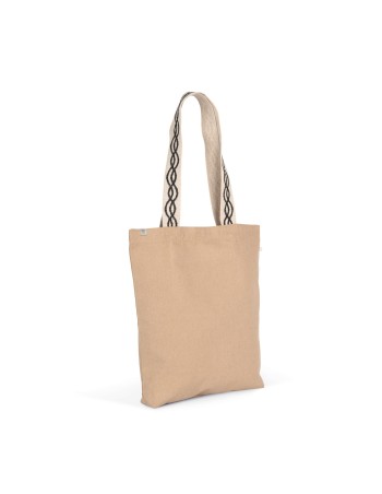 Bolsa shopper reciclada con fondo plano