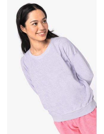 Sudadera ecorresponsable de rizo mujer