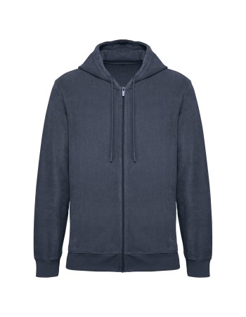 Sudadera ecorresponsable de rizo con capucha y cremallera... 2